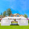 Party Tent 3 x 9m Eight Sides Two Doors Waterproof Tent with Spiral Tubes