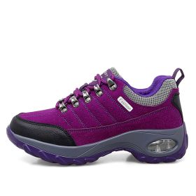 Sneakers Air Cushion Sole Casual Shoes (Option: Purple-42)