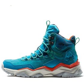 Hiking Shoes Waterproof Non-slip Mountain Climbing Shoes High Top (Option: Lake Blue-40)