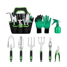 Garden Supplies Household Soil Loosening Shovel Planting Gardening Tools (Color: Green)