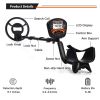 LCD Display Waterproof Disc Metal Detector With Headphone And Small Tools