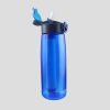 Portable Water Filter Bottle BPA Free Water Purifier with Intergrated Filter Straw for Outdoor Camping Hiking