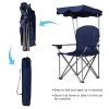 Portable Folding Beach Canopy Chair with Cup Holders